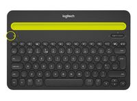 Logitech Bluetooth® Multi-Device Keyboard K480 toetsenbord Universeel QWERTY US International Zwart, Limoen - thumbnail