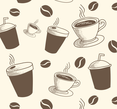 Behang keuken Kopje koffie