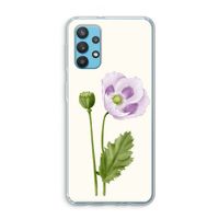 Purple poppy: Samsung Galaxy A32 4G Transparant Hoesje