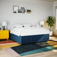Bedframe zonder matras stof blauw 180x200 cm
