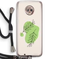 Beleaf in you: Motorola Moto G6 Transparant Hoesje met koord