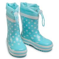 Playshoes regenlaarzen Stippen Turquoise Maat