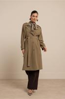 Laurine bonded trenchcoat - earth - 12478