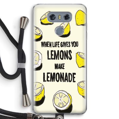 Lemonade: LG G6 Transparant Hoesje met koord