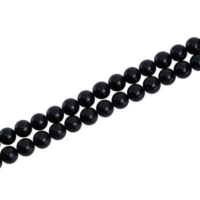 Edelsteen Kralen Streng Zwarte Toermalijn (8 mm)