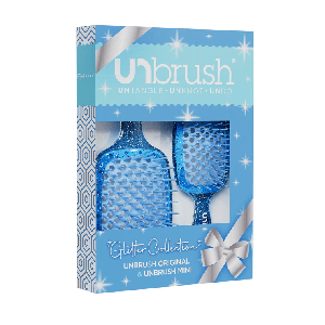 UNbrush Glitter Duo Set Sapphire Blue
