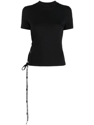 Versace Jeans Couture t-shirt à bande logo - Noir