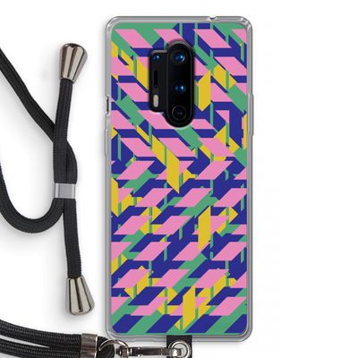 Skew Blush 1: OnePlus 8 Pro Transparant Hoesje met koord
