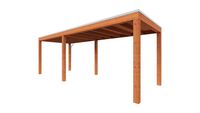 Trendhout Overkapping Palermo 660x255 cm- Plat dak- Hout- Trendhout