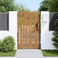 VidaXL Poort 105x180 cm bamboe-ontwerp cortenstaal VidaXL Poort 105x180 cm bamboe-ontwerp cortenstaal
