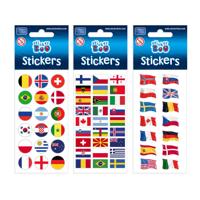 Stickervel Vlaggen Stickervel Vlaggen