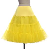 2 PC'S zonder been rok Rock Ball PETTISKIRT korte rok grootte: One size (geel)