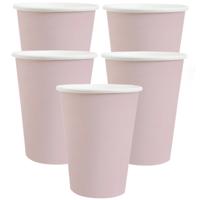 Santex feest/verjaardag bekertjes - 20x stuks - karton - lichtroze - 270 ml Santex feest/verjaardag bekertjes - 20x stuks - karton - lichtroze - 270 ml