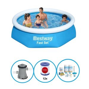 Bestway Zwembad Fast Set - Zwembad Bundel - 244x61 cm