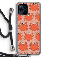 Krab: Oppo Find X3 Transparant Hoesje met koord