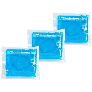 Set van 10x stuks herbruikbare flexibele koelelementen/icepacks 15 x 13 x 2 cm