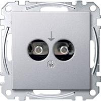 Merten MEG2100-0460 Inzetstuk System M Aluminium 1 stuk(s)