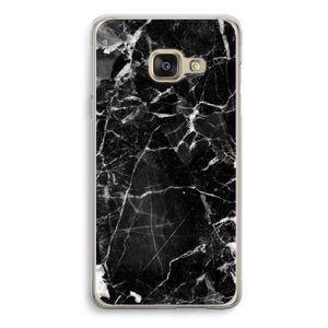Zwart Marmer 2: Samsung A3 (2017) Transparant Hoesje
