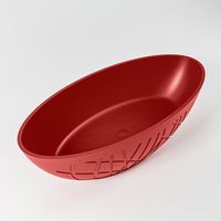 Vrijstaand bad Mondiaz Holm | 180x85 cm | Solid surface | Ovaal | Fire