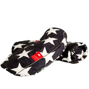 handmoffen handwarmers Black & White Stars Kinder