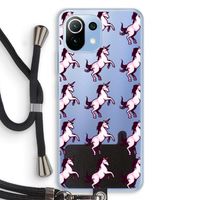 Musketon Unicorn: Xiaomi Mi 11 Lite Transparant Hoesje met koord