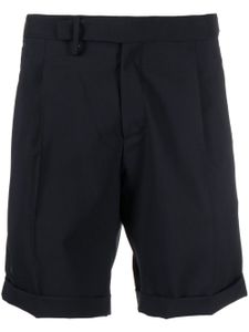 Briglia 1949 short en laine vierge mélangée à bords plissés - Bleu