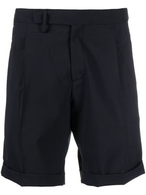 Briglia 1949 short en laine vierge mélangée à bords plissés - Bleu