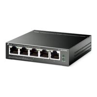 TP-Link TL-SG105PE netwerk-switch Managed L2 Gigabit Ethernet (10/100/1000) Power over Ethernet (PoE) Zwart - thumbnail