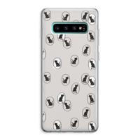 Miauw: Samsung Galaxy S10 Plus Transparant Hoesje - thumbnail