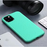 Starry Series schokbestendig stro materiaal + TPU beschermhoes voor iPhone 11 (groen)