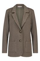 Studio Anneloes Jenny Jacquard Blazer 09120 Blazers 1323 Cappu/bronze