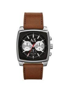 Horlogeband Armani Exchange AX2251 Leder Cognac 24mm