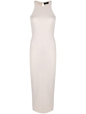 ANOUKI robe mi-longue à dos nageur - Blanc