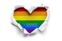 Karo-art Afbeelding op acrylglas - Gay pride, LGBT , love - regenboog , Multikleur , 3 maten , Wanddecoratie - thumbnail