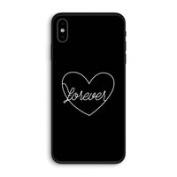 Forever heart black: iPhone XS Biologisch afbreekbaar hoesje