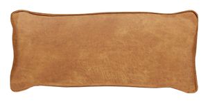 WOOOD Sierkussen 'Bean' 30 x 70cm, Recycle leer, kleur Cognac