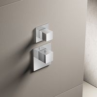 Hotbath Mate MHF031 High Flow inbouwthermostaat met 1 stopkraan afbouwdeel chroom - thumbnail