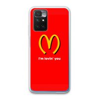 I'm lovin' you: Xiaomi Redmi 10 Transparant Hoesje