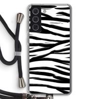 Zebra pattern: Samsung Galaxy S21 FE Transparant Hoesje met koord