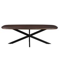 Livingfurn - Eetkamertafel Jesper Danish Oval Brown 230 cm - Mangohout - thumbnail