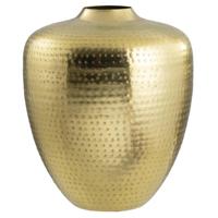 Leen Bakker - Vaas Grado - Goudkleur - 35,5xØ30 Cm - Metaal - Goudkleurig - B35.5 Cm
