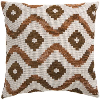 25% korting - Sierkussen Moritz - Écru/bruin - 45x45 Cm