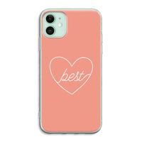 Best heart: iPhone 11 Transparant Hoesje