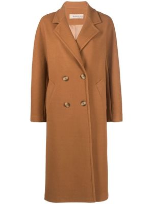 Blanca Vita manteau à boutonnière croisée - Marron