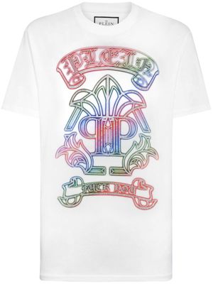 Philipp Plein t-shirt Gothic Banner à ornements - Blanc