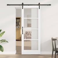 Schuifdeur ORKDAL Wit 78 x 202 cm Massief grenenhout