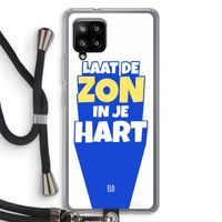 Laat de zon in je hart: Samsung Galaxy A42 5G Transparant Hoesje met koord