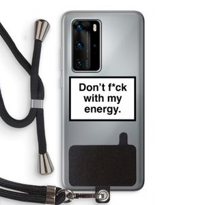 My energy: Huawei P40 Pro Transparant Hoesje met koord