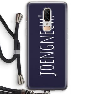 Joengneuh!: OnePlus 6 Transparant Hoesje met koord