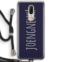 Joengneuh!: OnePlus 6 Transparant Hoesje met koord